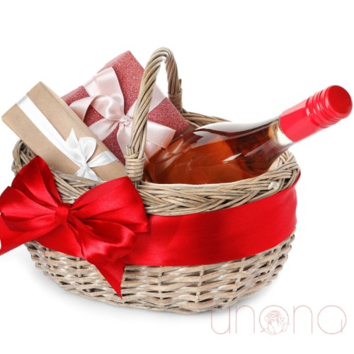 ROMANTIC COLLECTION GIFT BASKET (Local Wine)